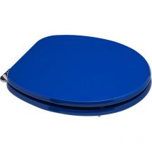 Iperbriko - Siège de wc bleu électrique en mdf fsc