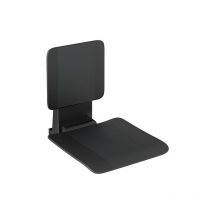 Hewi - Siège rabattable à suspendre System 900, 351x525x539mm, noir mat