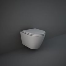 Rak Ceramics - Siège rak Feeling wc RSTSC3901503, sandwich, fermeture amortie, gris mat