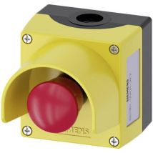 Siemens - 3SU18010NA002AC2 3SU1801-0NA00-2AC2 Bouton champignon en boîtier, avec collerette de protection jaune décrochag