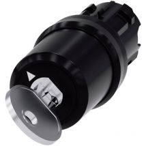 Siemens - 3SU10005BF010AA0 3SU1000-5BF01-0AA0 Interruttore a chiave Anello frontale in plastica Nero 1 x 90 ° 1 pz.