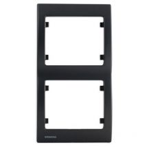 Delta iris plaque double verticale anthracite SIE267020 - Siemens
