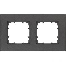 BJC - Siemens Gamme d'interrupteurs x2 Cadre Delta carbone 5TG11122 1 pc(s)