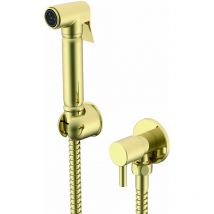 Siena - Bathrooms - Brushed Brass Round Douche Kit Inc Hose, Handset & Valve - Brushed Brass