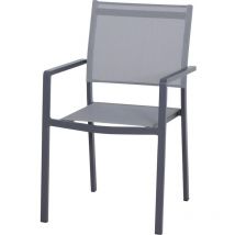 Leeds Stapelsessel – Aluminiumgestell – Ranotex -Gewebe – Witterungsbeständig – Stapelbar – 58x54x88cm – 3,3kg