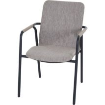 Siena Garden Stapelsessel Repton Alu Textilbezug Taupe