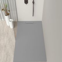 Sanycces - siena - Receveur de douche 100X90 cm Gris - Antidérapant - Résistant & design - Disponible en plusieurs dimensions et coloris
