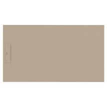 Siena - Receveur de douche 110X80 cm Crème - Antidérapant - Résistant & design - Disponible en plusieurs dimensions et coloris