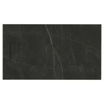SIENA - Receveur de douche 140x80cm Marquina - Antidérapant - Résistant & design - Disponible en plusieurs dimensions et coloris