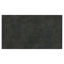 SIENA - Receveur de douche 150X90 cm Fossil noir - Antidérapant - Résistant & design - Disponible en plusieurs dimensions et coloris