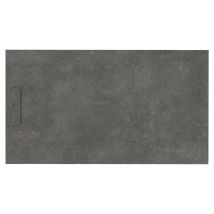Sanycces - siena - Receveur de douche 160X100 cm Fossil gris - Antidérapant - Résistant & design - Disponible en plusieurs dimensions et coloris