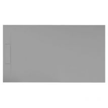 SIENA - Receveur de douche 160X100 cm Gris - Antidérapant - Résistant & design - Disponible en plusieurs dimensions et coloris