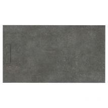 Siena - Receveur de douche 180X80 cm Fossil gris - Antidérapant - Résistant & design - Disponible en plusieurs dimensions et coloris