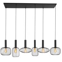 Mexlite suspension Aureole - noir - métal - 3072ZW