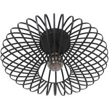 Sienna Lighting - Anne Lighting - plafón - Dunbar - negro - metal - ø 40cm - E27 -