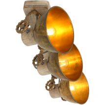 Sienna Gearwood Faretto Bar Industriale, Legno Grezzo