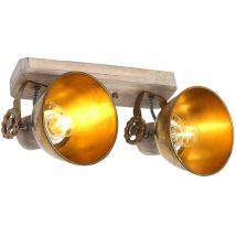 Sienna Lighting - Sienna Gearwood Spot Twin Bronze Ancien