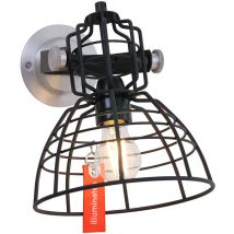 Lampada a muro Anne Light and home Markiii - acciaio - 7875ZW - Acciaio