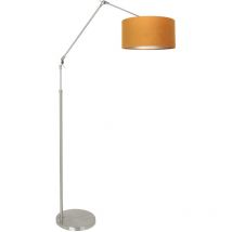 Sienna Prestige Chic Lampada da Terra con Paralume Nero Opaco, Oro