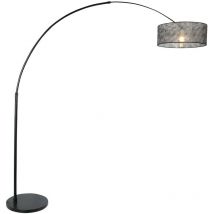 Steinhauer - Sienna Sparkled Light Arc Floor Lamp Black Matt