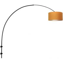 Steinhauer - Sienna Sparkled Light Aplique con Pantalla Negro Mate, Oro Terciopelo