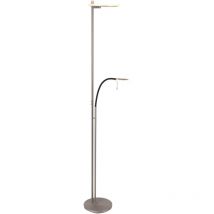 Sienna Lighting - Steinhauer - lámpara de pie - Turound - acero - vidrio metal -