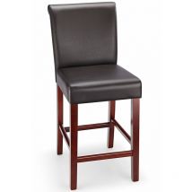 Sienna Walnut Frame Bar Stool Brown - Brown