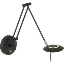 Steinhauer - aplique de pared - Zodiac led - negro - plástico