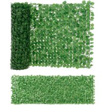 [neu.haus] Siepe Artificiale in Rotolo di 3 m - Altezza 1,5 m - Frangivista con Foglie di Edera