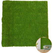 Siepe Artificiale Verde 1x1 mt Foglie Sintetica da Giardino Rete da Balcone cm 100x100 - green