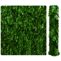 Siepe ornamentale artificiale con foglie edera - mt.20x1,5h.