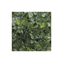 Siepe Sintetica Ornamentale per Terrazze e Giardino a Foglie di Edera H.1x3 mt Verde scuro