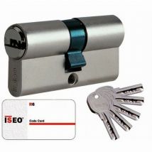 Cavers ISEO City ISR6 Zylinder - 2 verschiedene Eingänge - vernickelt - 35 x 35 mm