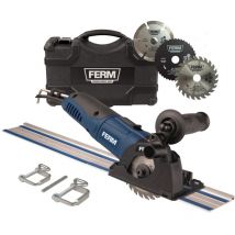 Sierra circular de precisión Ferm 500W + Riel de corte paralelo