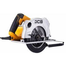 JCB - Sierra Circular 184 mm 1500 w, para Cortes en Madera y Plásticos, Velocidad de 5800 rpm, Profundidad de Corte 0-65 mm, Ángulo Ajustable, Disco