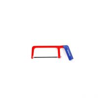 Sierra de arco 'Junior' de 15cm de extensión de serrado con mango ergonómico fabricada en acero y goma color rojo y azul