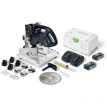 Festool - Tronzadora inalámbrica symmetric symc 70 4.0 EBI-Plus con 2 baterías 18v 4.0Ah - cargador - sytainer - 577464