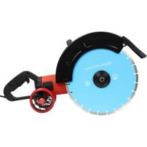 Gojoy - Sierra eléctrica para hormigón de 4000 w, diámetro de disco de 350 mm, profundidad de corte de 135 mm, juego de máquina de corte de piedra,
