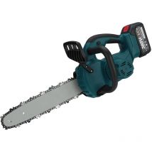 Kingso - Sierra Potente Motosierra de Cadena Inalámbrica 40000 rpm con 2 Pilas de 22900 mAh