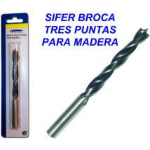 Sifer - broca tres puntas para madera 16 broca tres puntas para madera 16