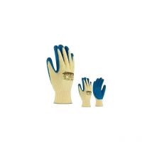 Sifer-Handschuh aus rauem Latex und blauer schnittfester Baumwolle T-7 Sieco/Goliat