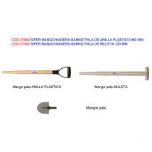 Sifer - Holzstiel mit Lack und Kunststoffring, Schaufel 860 mm