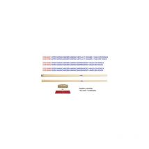 Sifer - Kehrmaschine mit Holzgriff, lackiert, 120 x 28, ohne Gewinde