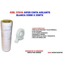 Sifer Isolierband 25 m x 25 mm - Hochwertiges Isolierband für Elektroinstallationen - Flexibel und langlebig