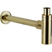 Sifón bajo para lavabo y bidé en dorado Vicario 890/TC.04 Oro