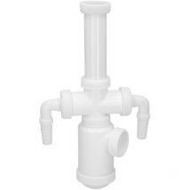 Abrisa - sifon botella extensible 1 1/2 salida ø 40mm 2 tomas lavadora