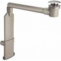 Platzsparender Siphon für Waschbecken, komplett mit Clic-Clac-Ablauf Silfra CRIUD150S51 Chrom