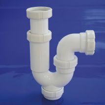 Sifón curvo extensible T-31 – 1 1/2 pulgadas – Compatible con lavadoras y lavavajillas – Hidrotecnoagua