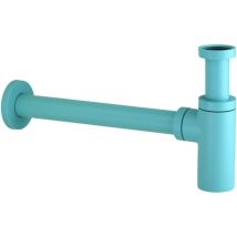 Sifón inspeccionable para fregadero redondo modelo en azul mate Pollini Acqua Design SI0000103A6 Azul claro