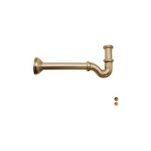 Sifone ad S tappo laterale senza piletta 1" – bronzato – 1"